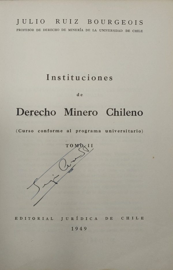 INSTITUCIONES DE DERECHO MINERO CHILENO