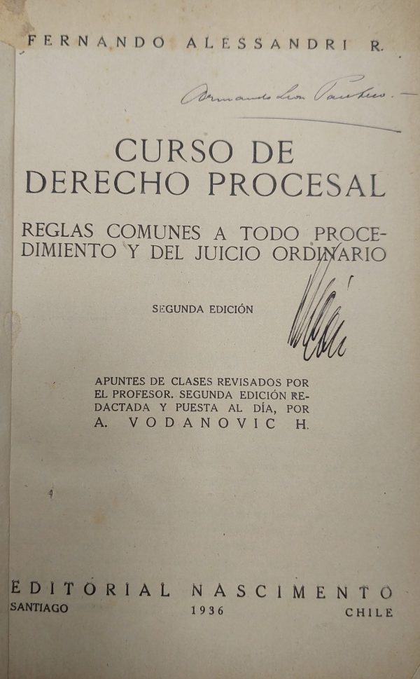 Curso de derecho Procesal