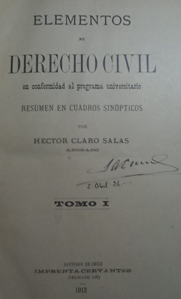 ELEMENTOS DE DERECHO CIVIL