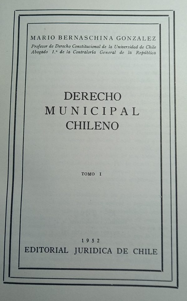 DERECHO MUNICIPAL CHILENO
