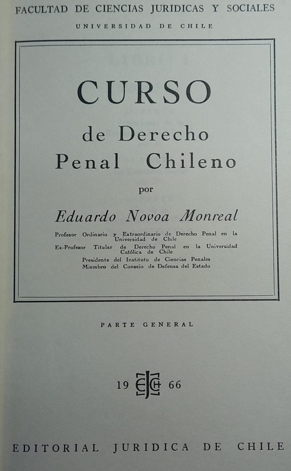 CURSO DE DERECHO PENAL CHILENO (PARTE GENERAL)