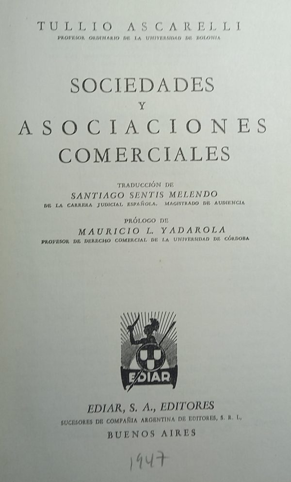 SOCIEDADES Y ASOCIACIONES COMERCIALES