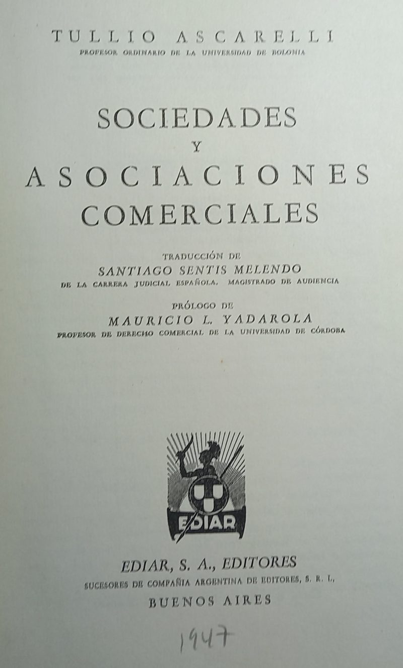 SOCIEDADES Y ASOCIACIONES COMERCIALES