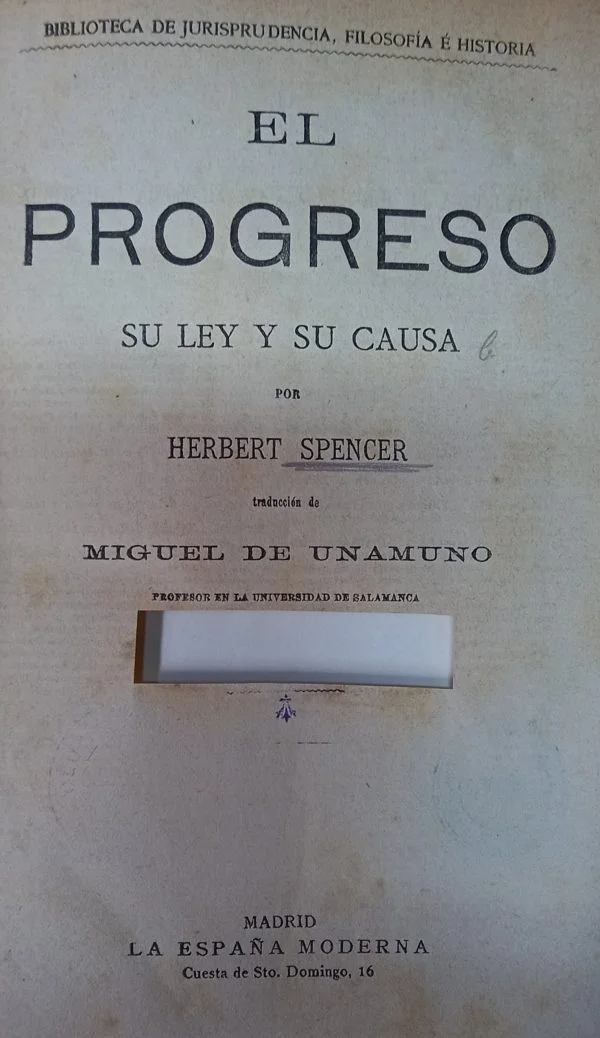 EL PROGRESO SU LEY Y SU CAUSA