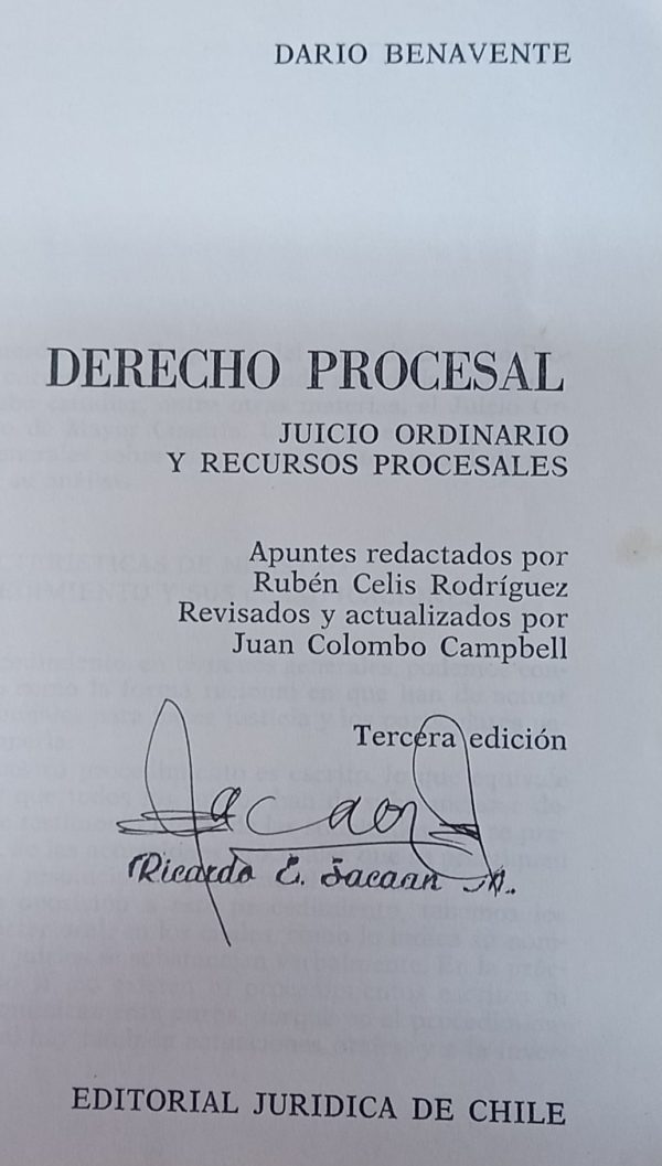 DERECHO PROCESAL, JUICIO ORDINARIO Y RECURSOS PROCESALES