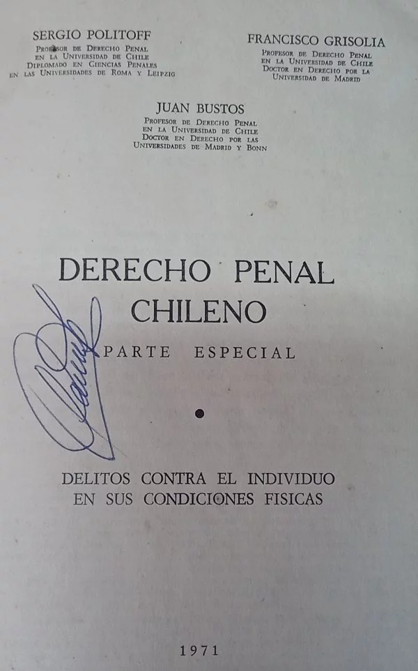 DERECHO PENAL CHILENO, PARTE ESPECIAL