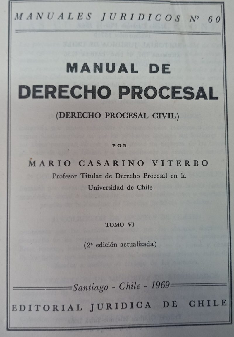 MANUAL DE DERECHO PROCESAL