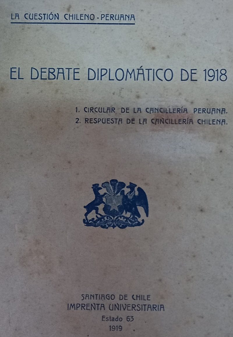 EL DEBATE DIPLOMATICO DE 1918