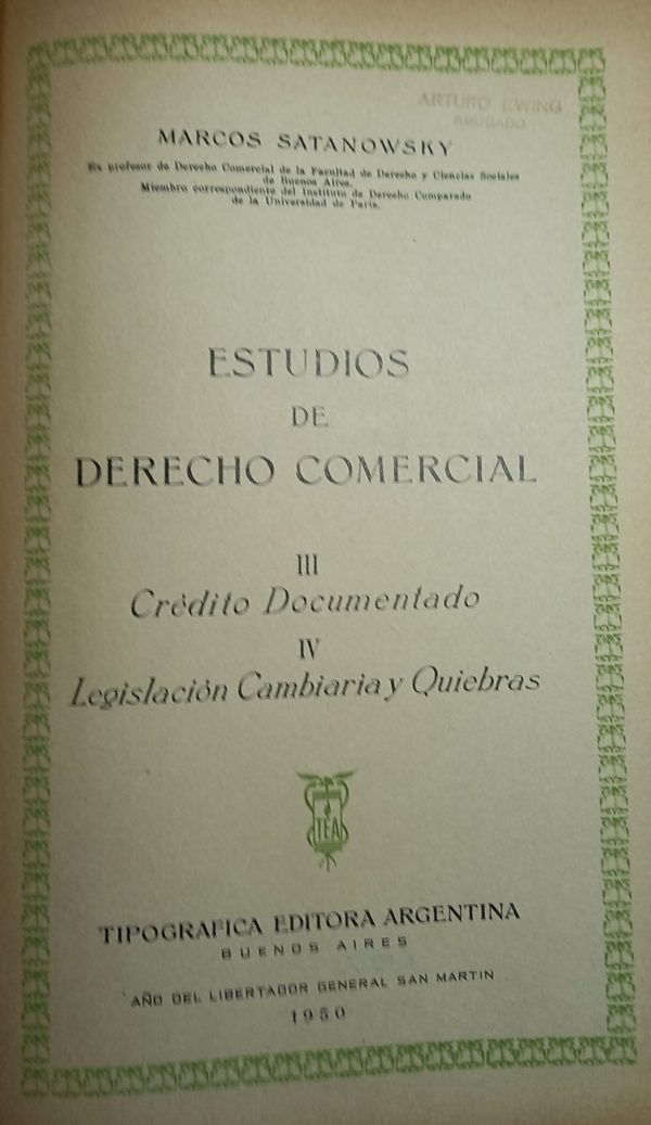 ESTUDIO DE DERECHO COMERCIAL - Imagen 2