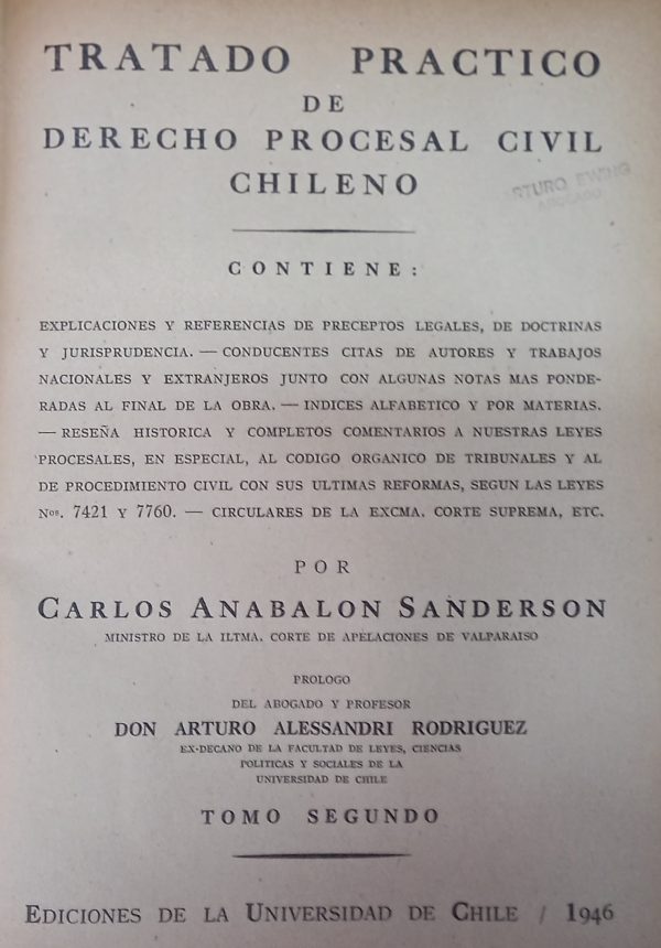 TRATADO PRACTICO DE DERECHO PROCESAL CIVIL CHILENO