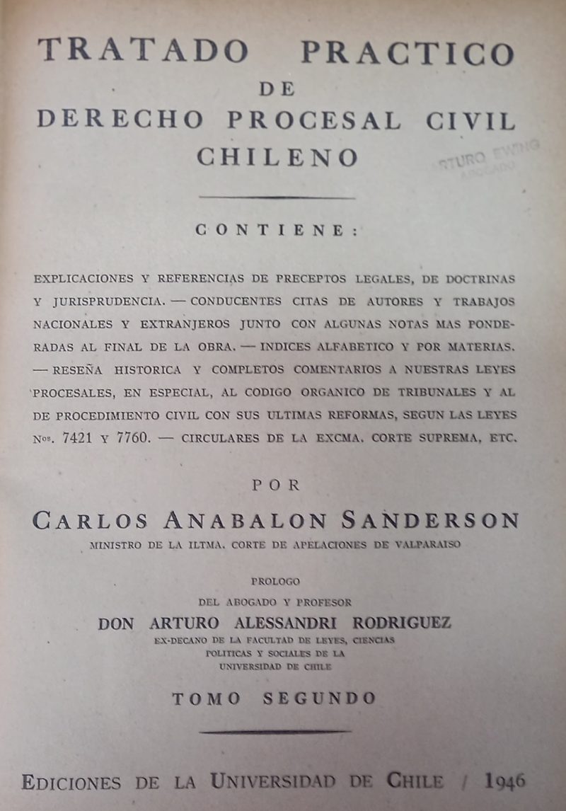 TRATADO PRACTICO DE DERECHO PROCESAL CIVIL CHILENO
