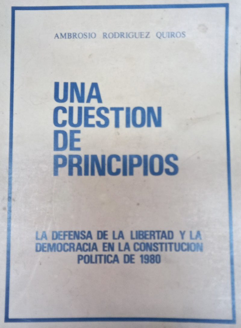 UNA CUESTION DE PRINCIPIOS