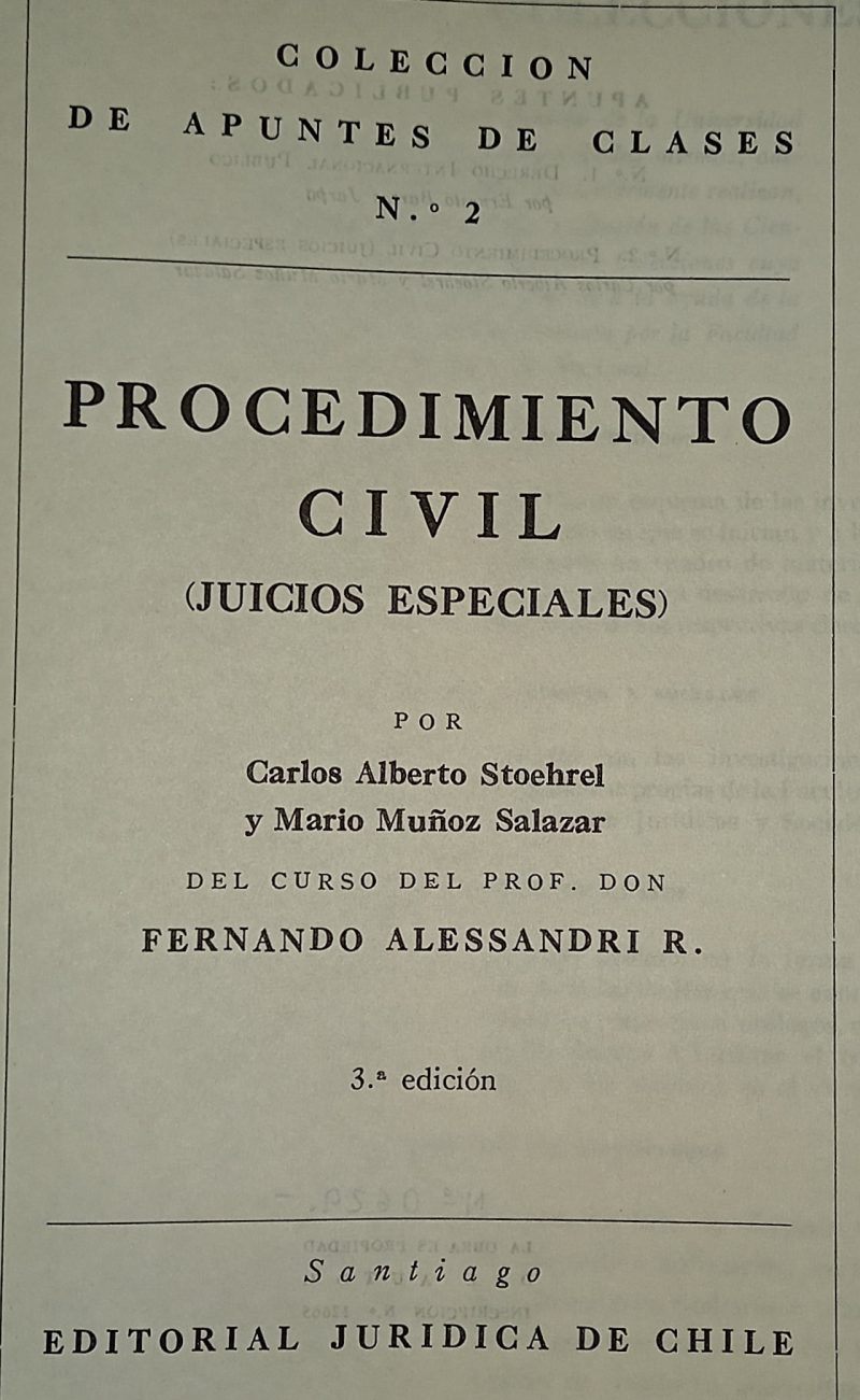 PROCEDIMIENTO CIVIL, JUICIOS ESPECIALES