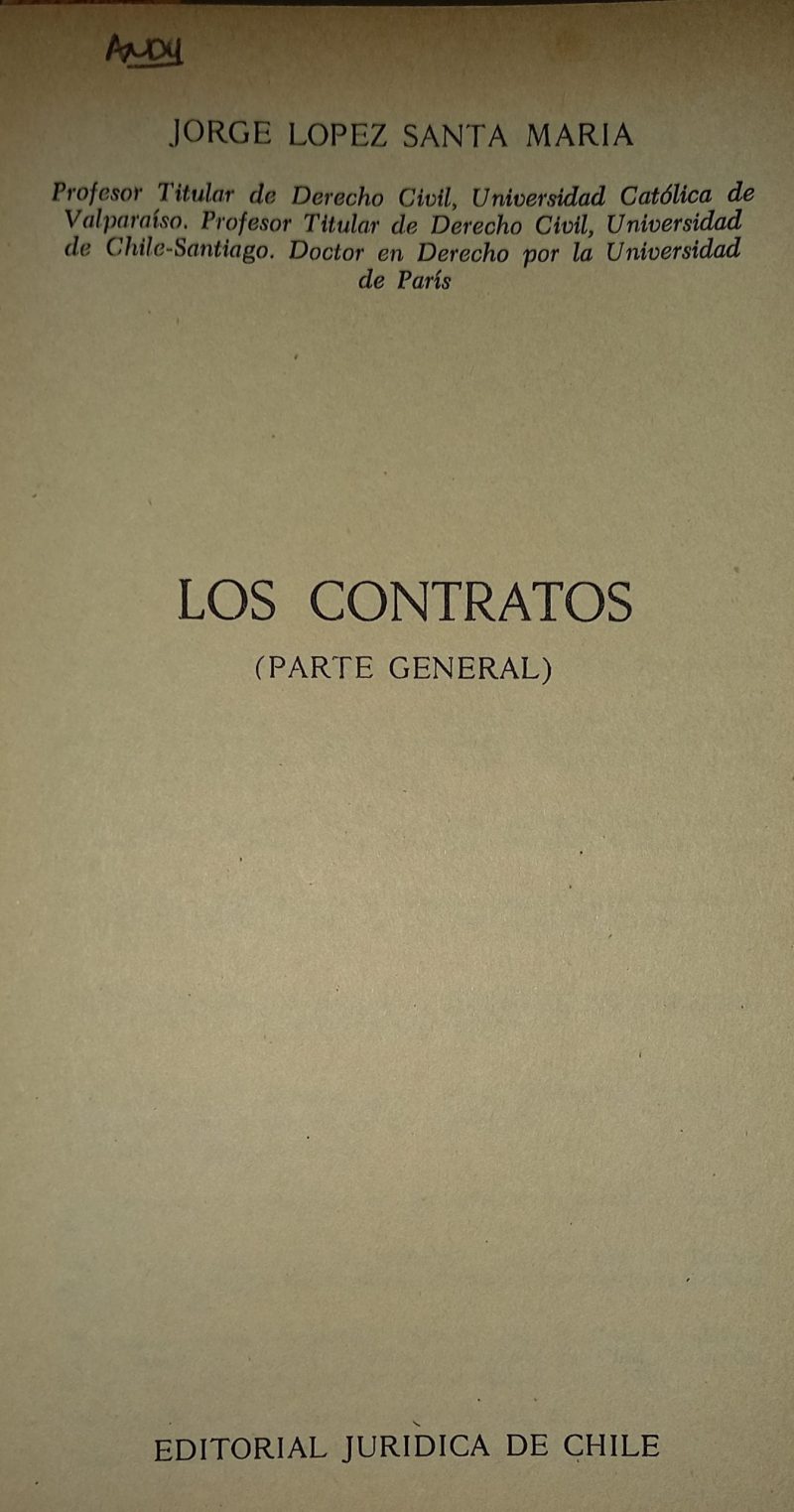 LOS CONTRATOS (PARTE GENERAL)