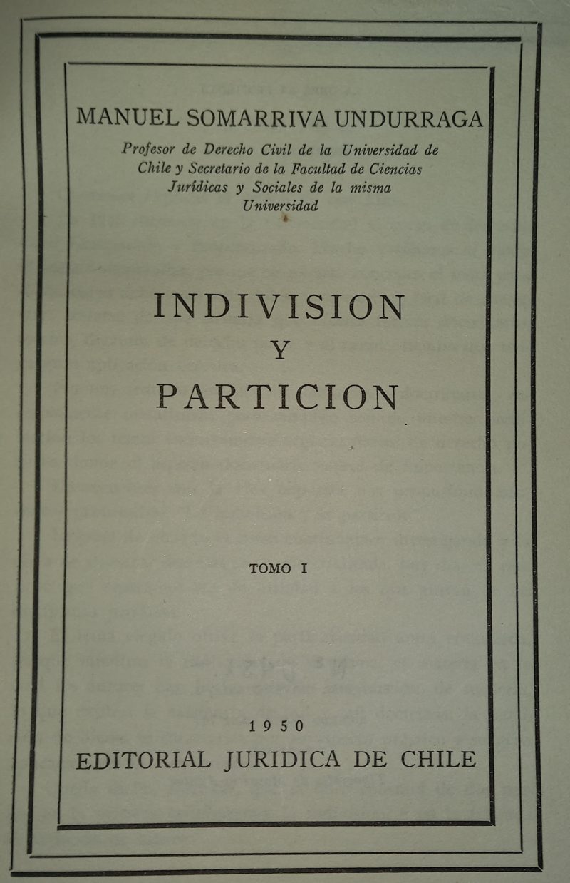 INDIVISION Y PARTICION