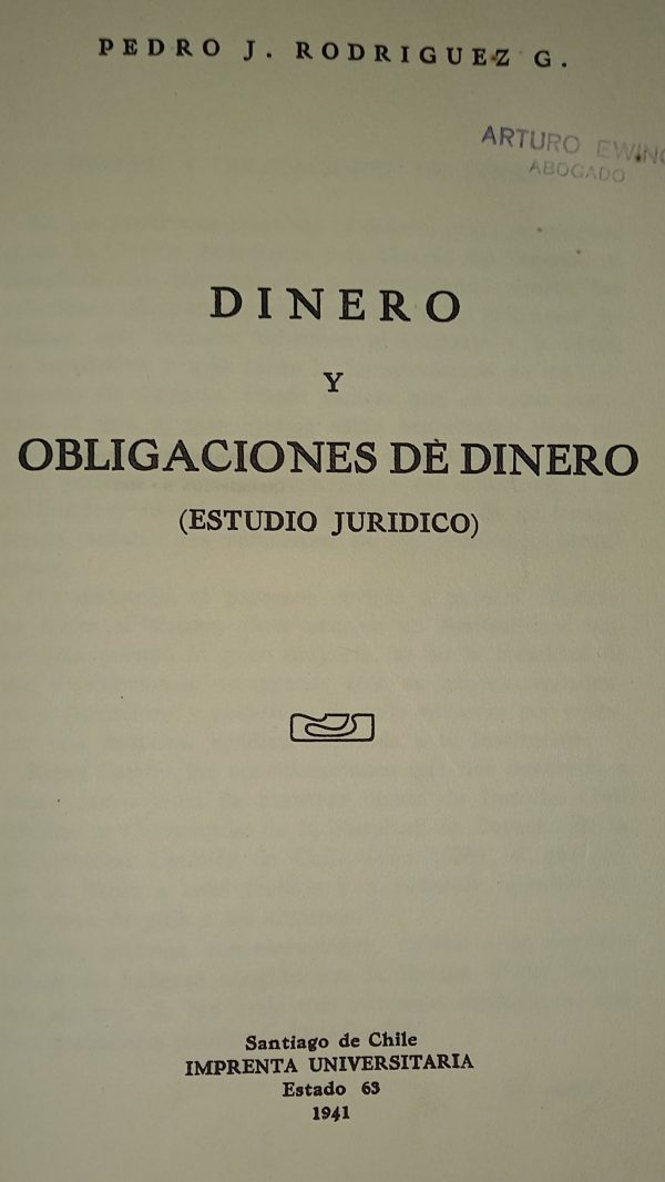 DINERO Y OBLIGACIONES DE DINERO