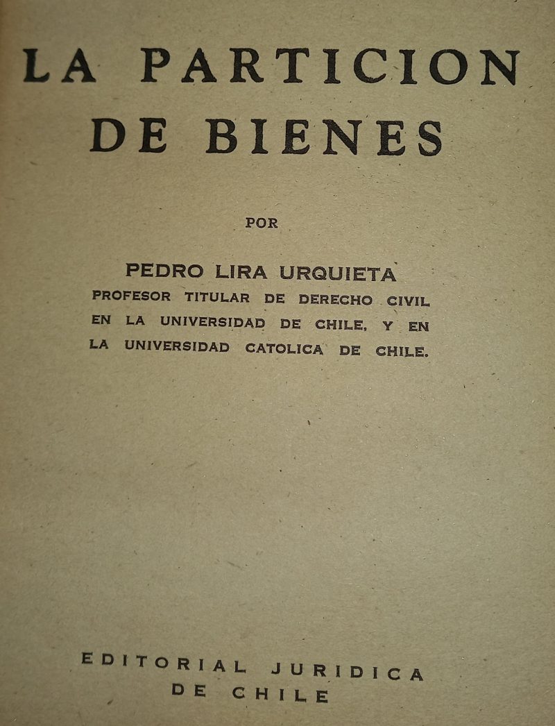 LA PARTICION DE BIENES