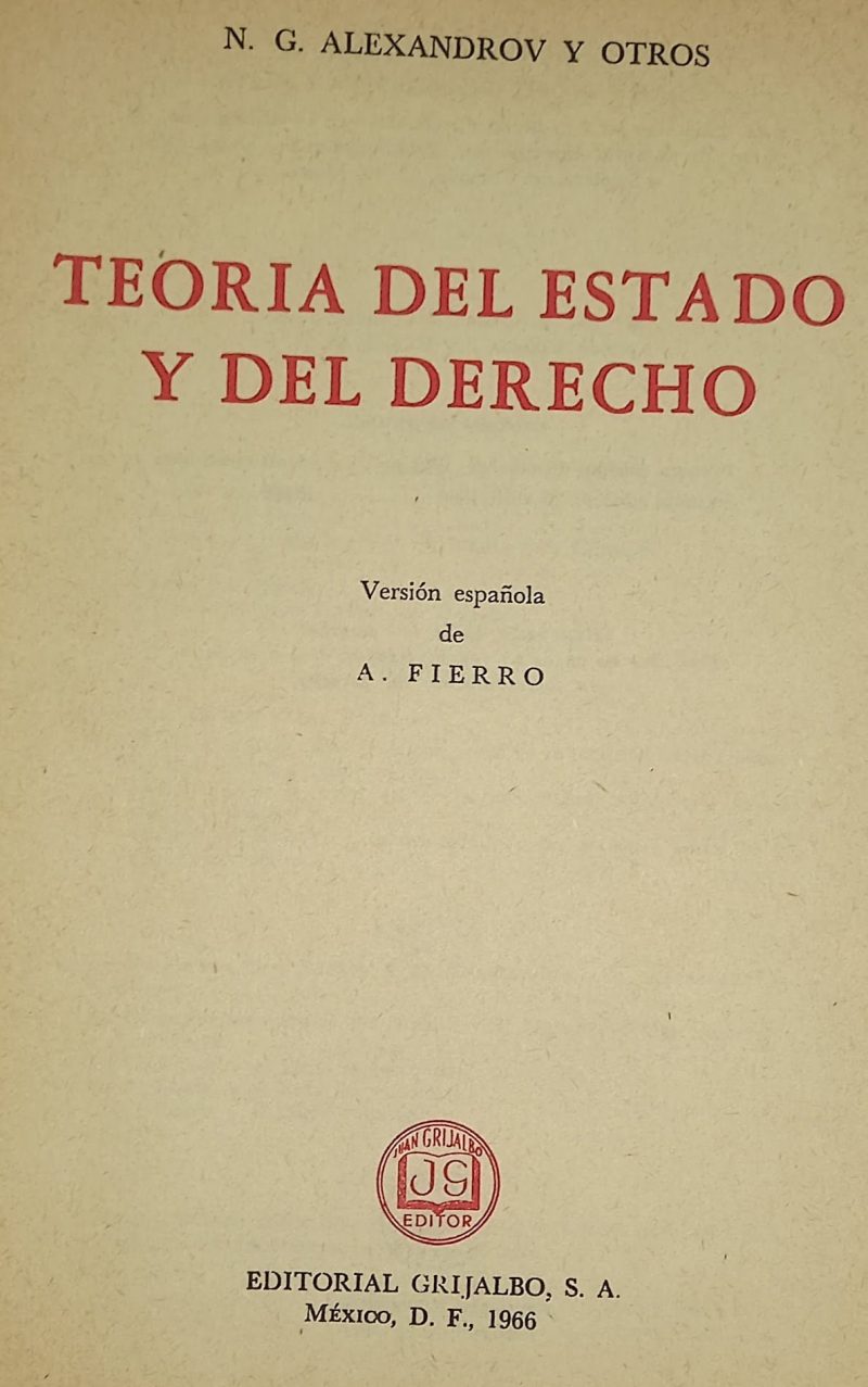 TEORIA DEL ESTADO Y EL DERECHO (VERSION ESPAÑOLA DE A. FIERRO) - Imagen 2