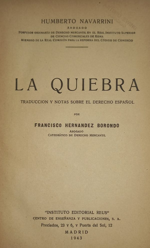 LA QUIEBRA