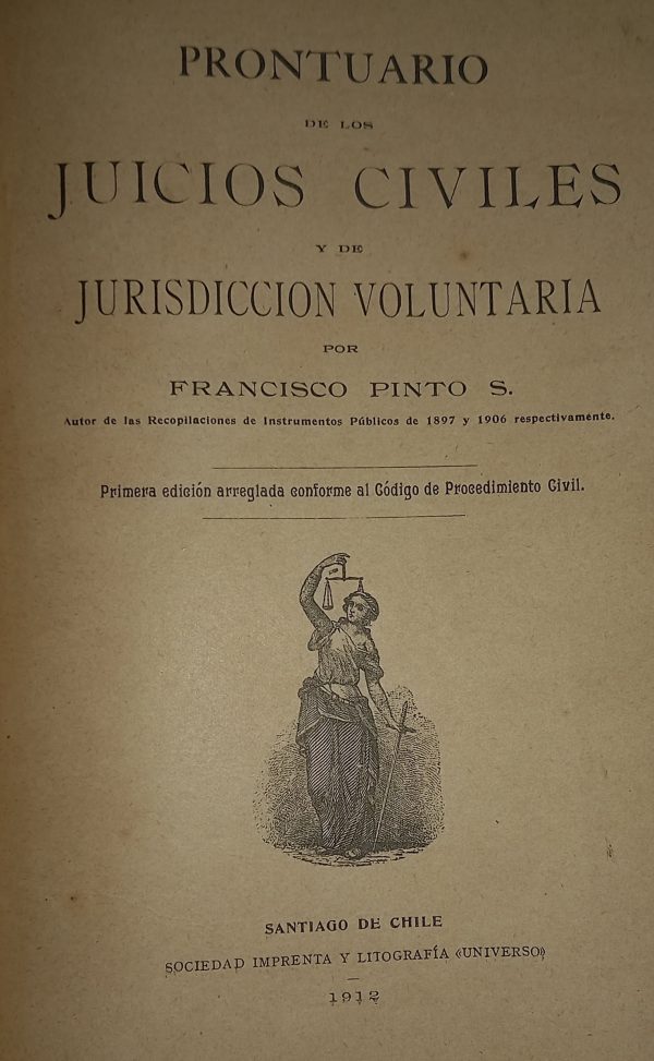 PRONTUARIO DE LOS JUICIOS CIVILES Y DE JURIDICCION VOLUNTARIA