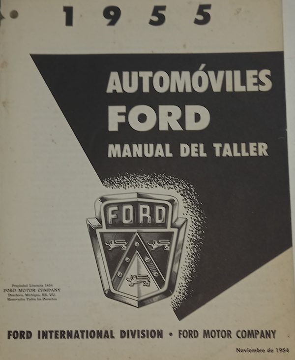AUTOMOVILES FORD , MANUAL DE TALLER