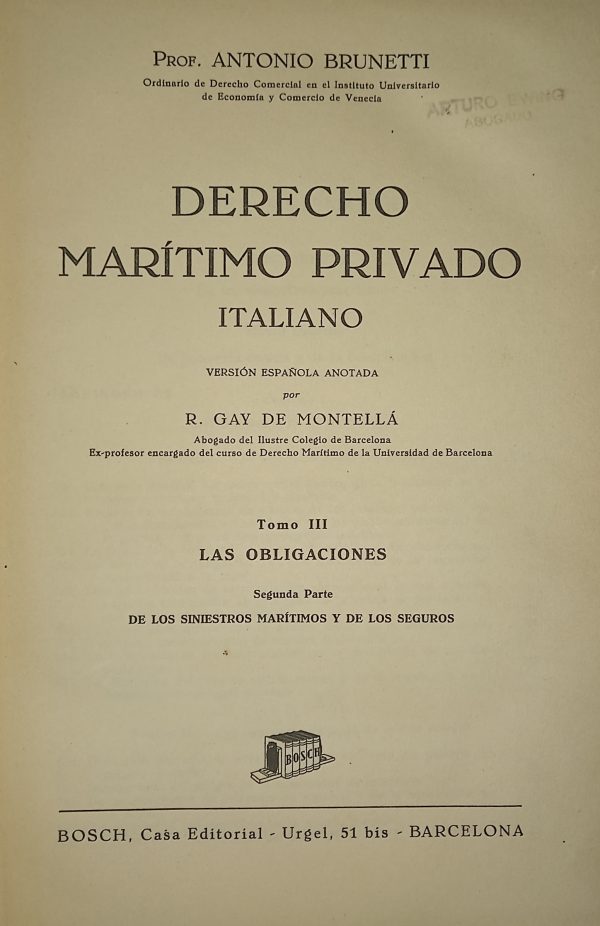 DERECHO MARITIMO PRIVADO ITALIANO - Imagen 6