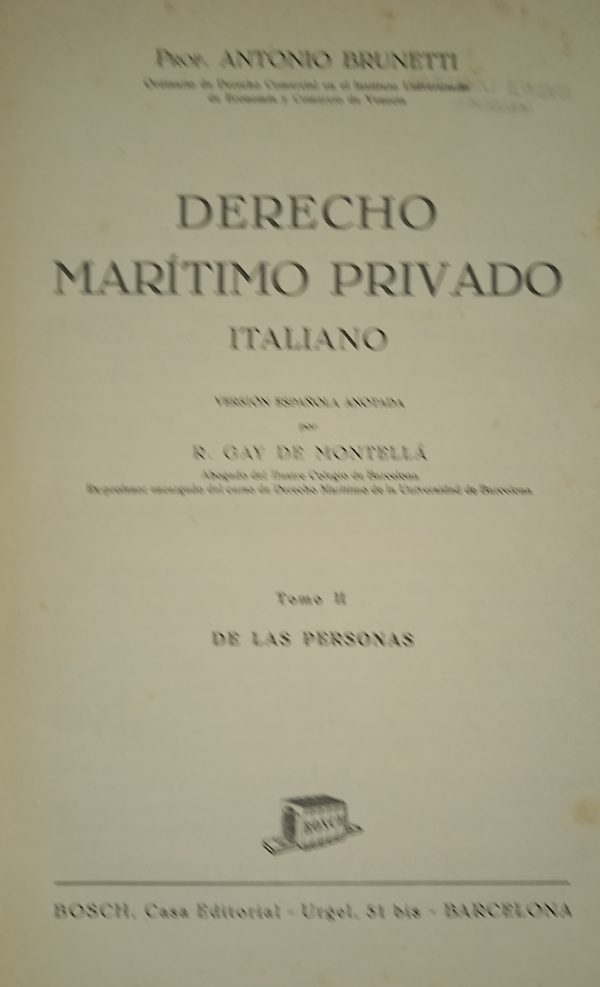DERECHO MARITIMO PRIVADO ITALIANO - Imagen 4