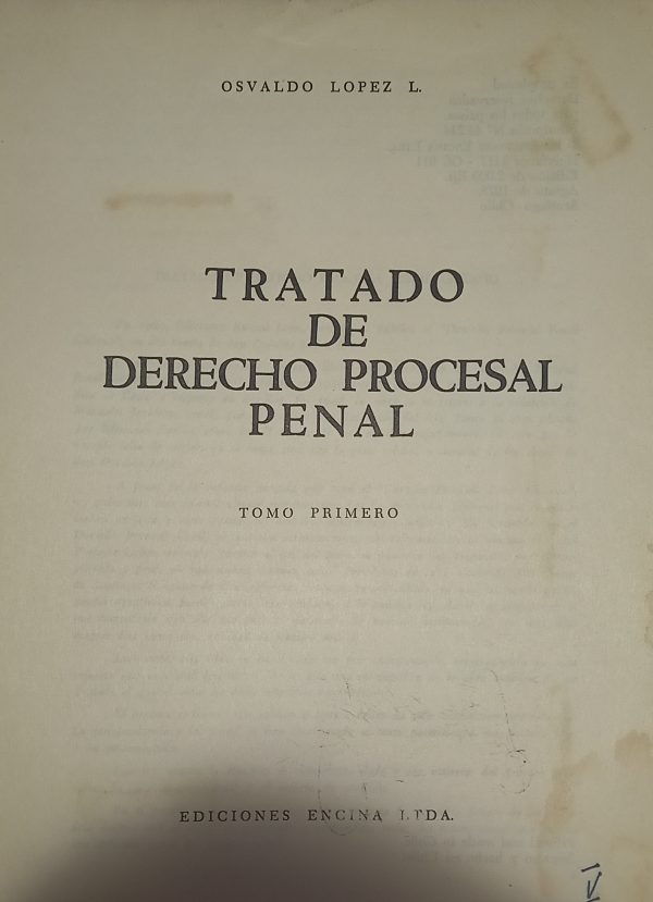 Tratado de  Derecho Procesal Penal Chileno - Imagen 5