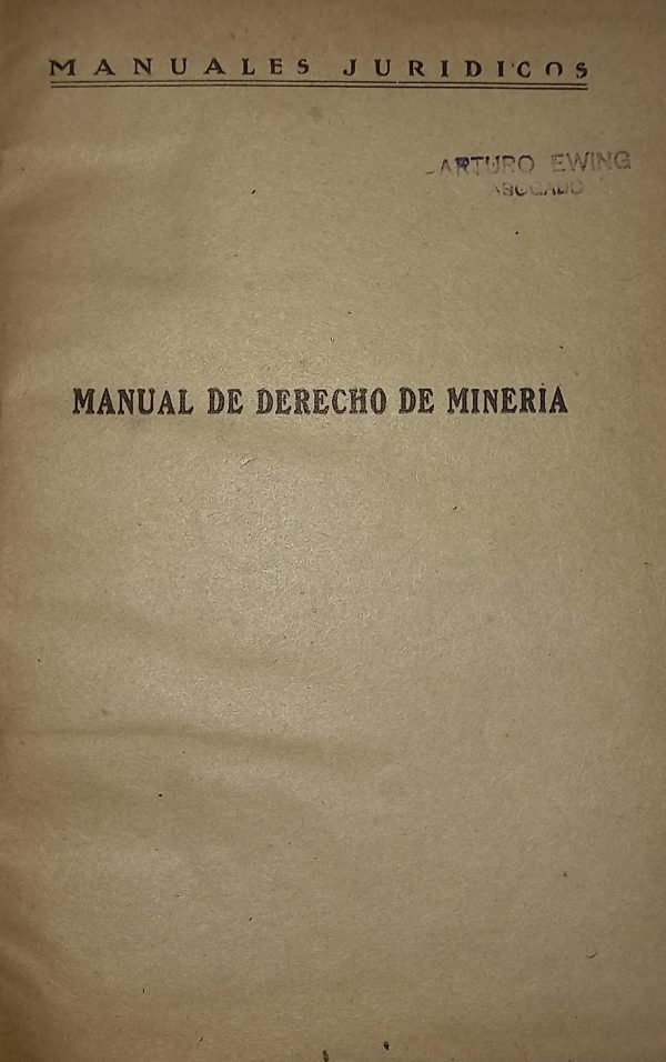 Manual de derecho de minería - Imagen 2