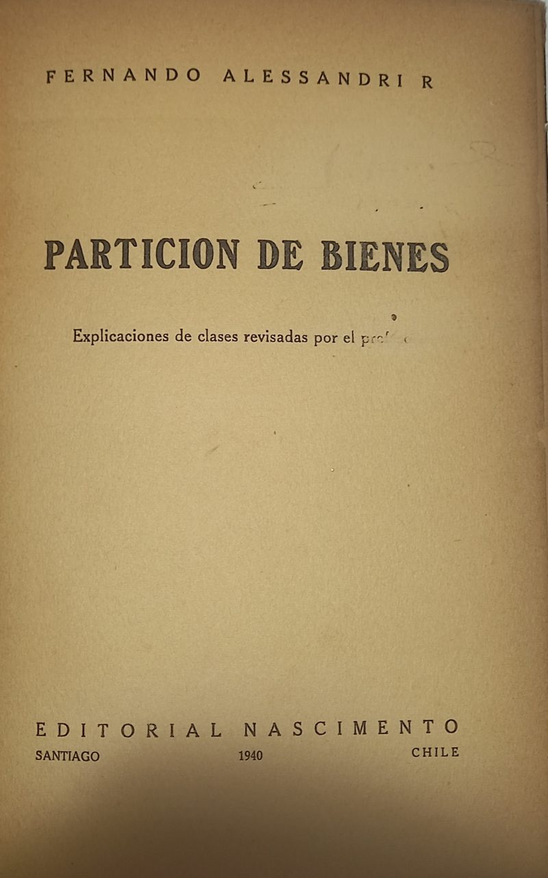  Partición de bienes. Explicaciones de clases...
