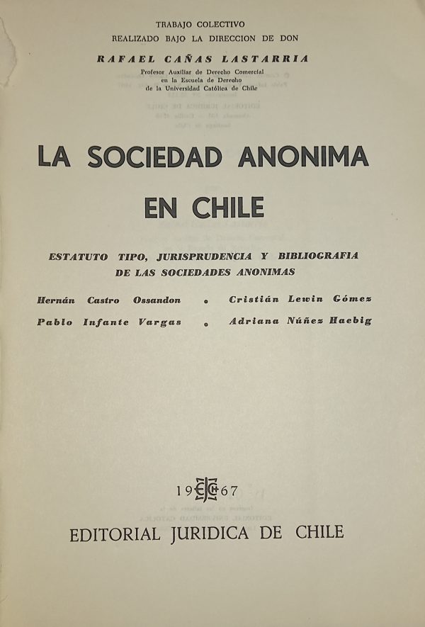 La Sociedad Anónima en Chile - Imagen 2