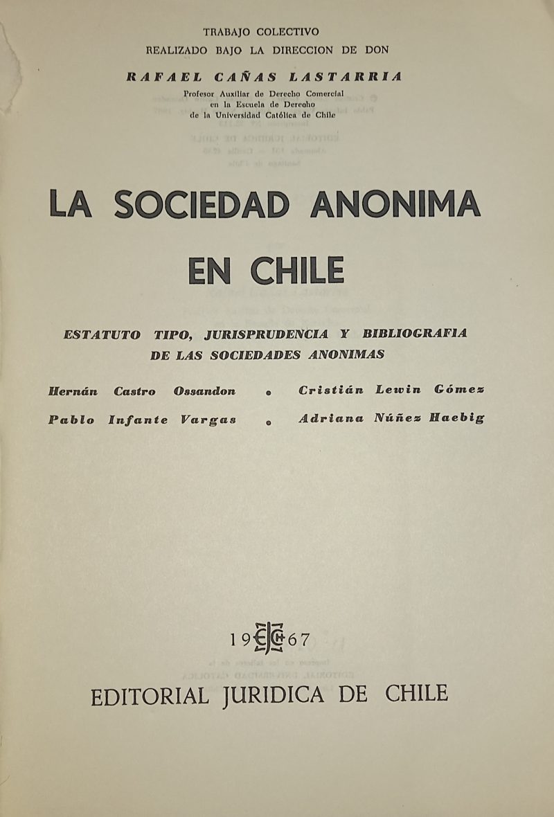 La Sociedad Anónima en Chile - Imagen 2