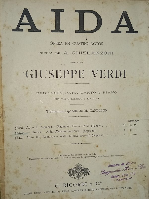 Partitura AIDA