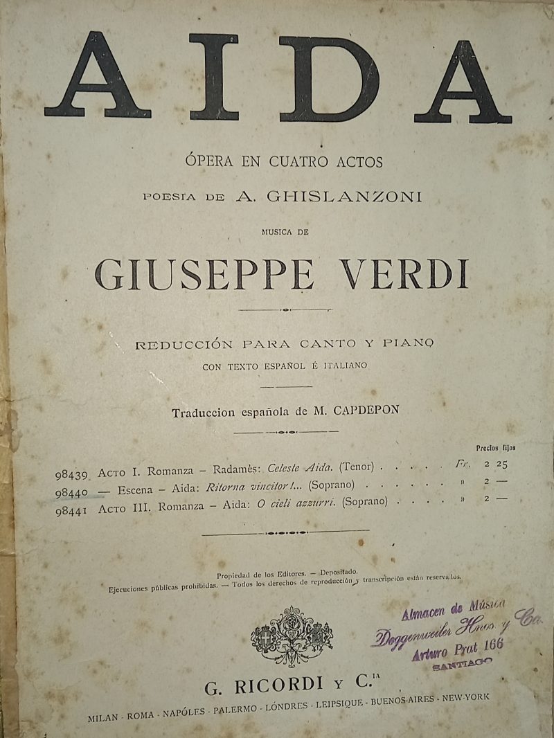 Partitura AIDA