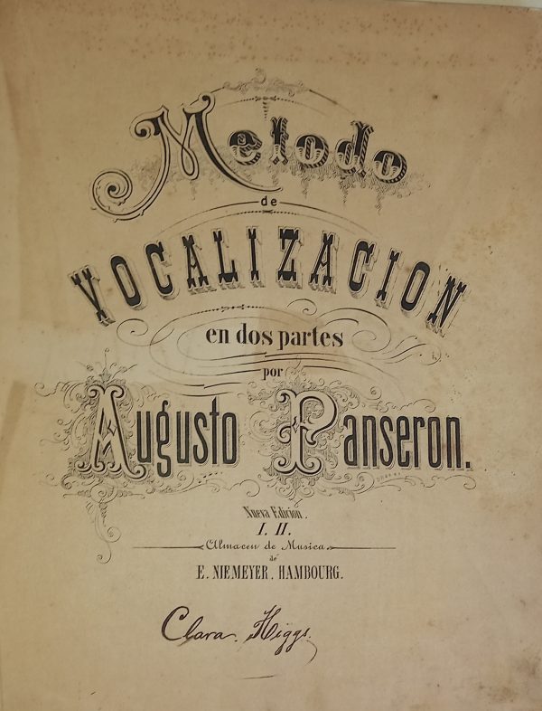 AUGUSTO PANSERON, METODO DE VOCALIZACION - Imagen 2